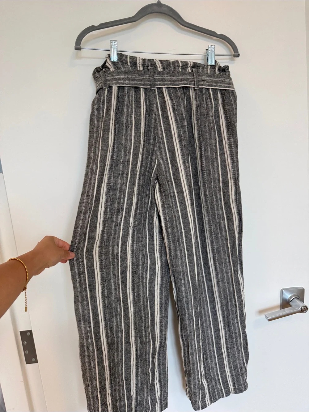 Banana Republic Linen Wide-Leg Pants PETITE US4